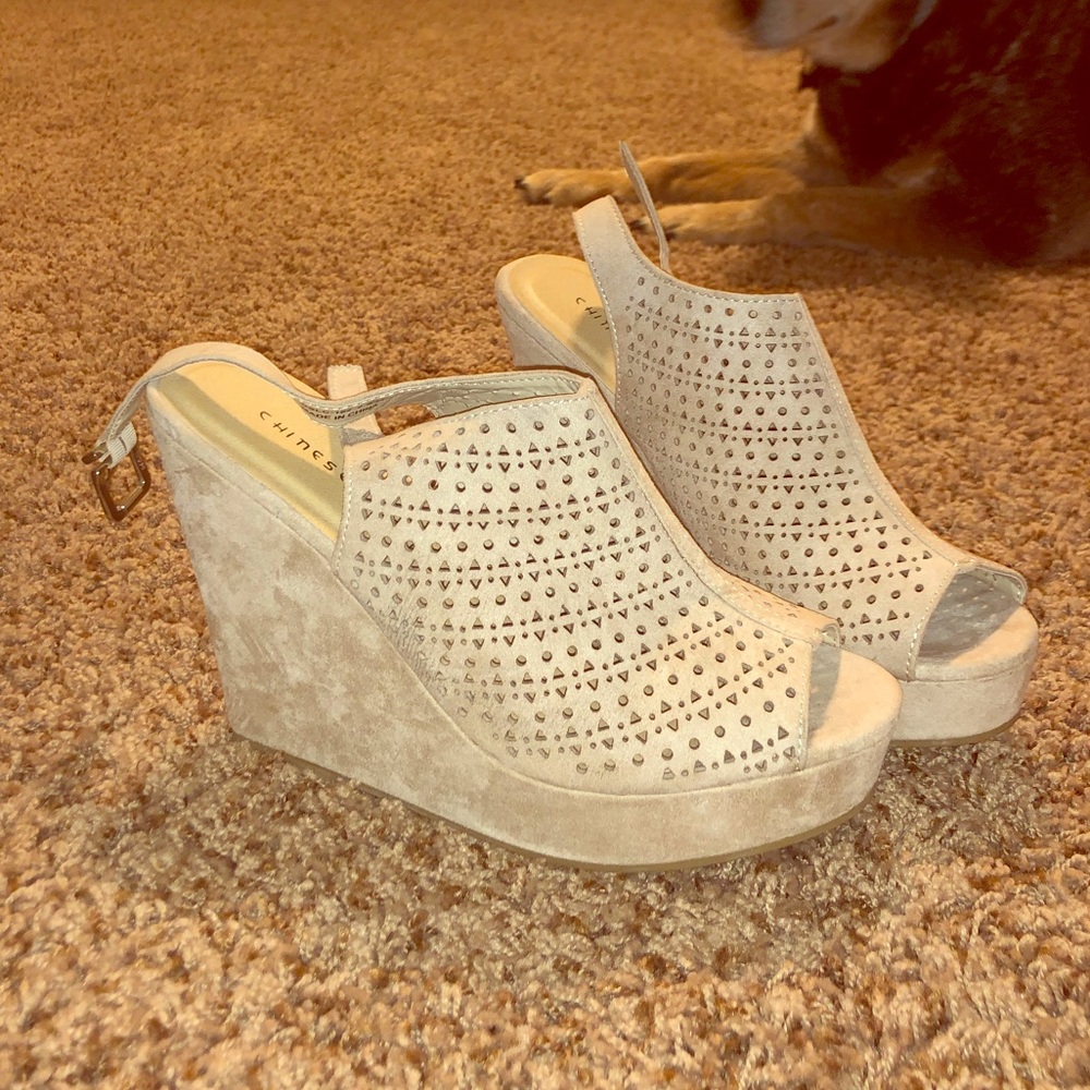 Size 8.5 wedges - never worn